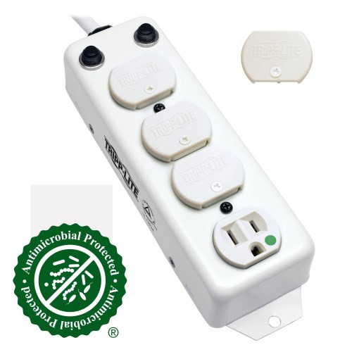 Tripp-Lite PS-415-HG-OEMRA Power Strip Medical 120V 4 Outlet UL1363A 15Ft Right Angle Cord